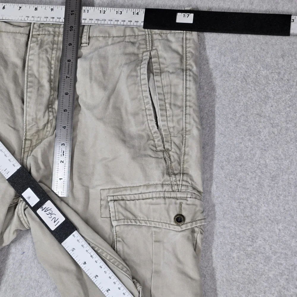 Levi's Men Shorts 34 Khaki Cargo Twill Outdoor Pockets Mid Rise 9